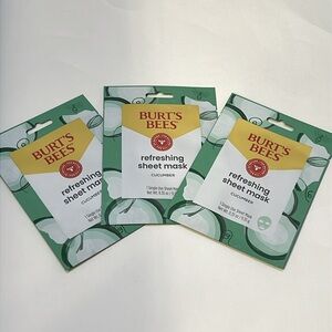 Burt’s Bees Set of 3 Cucumber Refreshing Sheet Masks NEW 3 for $20
